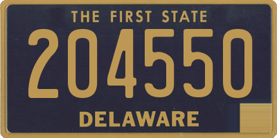 DE license plate 204550