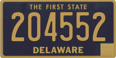 DE license plate 204552