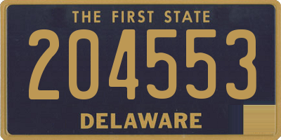 DE license plate 204553