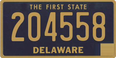 DE license plate 204558