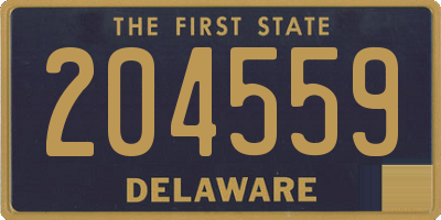 DE license plate 204559