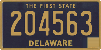 DE license plate 204563