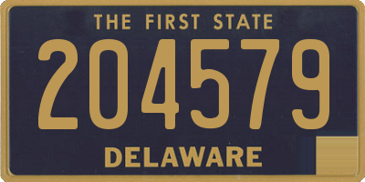 DE license plate 204579