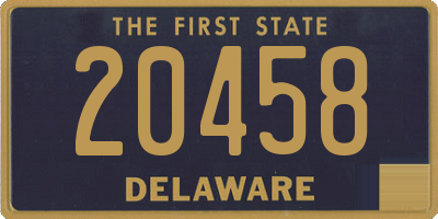 DE license plate 20458