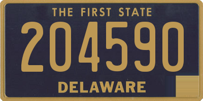 DE license plate 204590