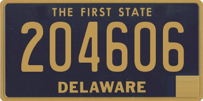 DE license plate 204606