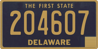 DE license plate 204607