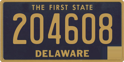 DE license plate 204608