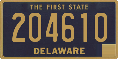 DE license plate 204610