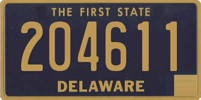 DE license plate 204611