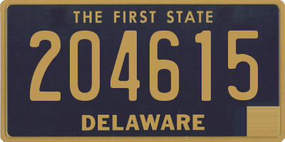 DE license plate 204615