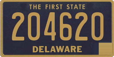 DE license plate 204620