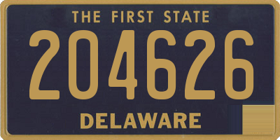 DE license plate 204626