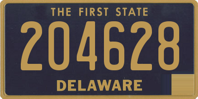 DE license plate 204628