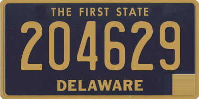 DE license plate 204629