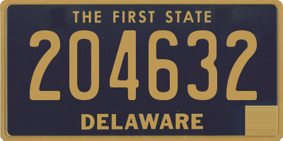 DE license plate 204632