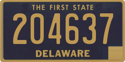 DE license plate 204637