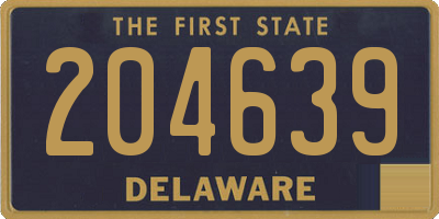 DE license plate 204639