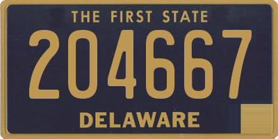 DE license plate 204667