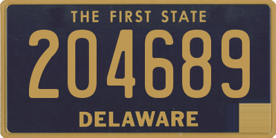 DE license plate 204689