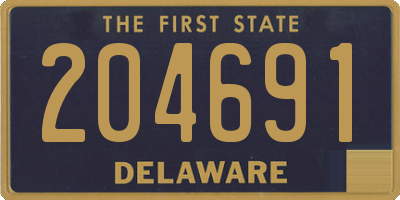 DE license plate 204691