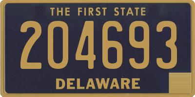 DE license plate 204693