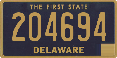 DE license plate 204694