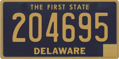 DE license plate 204695