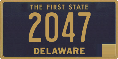 DE license plate 2047