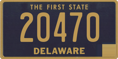 DE license plate 20470