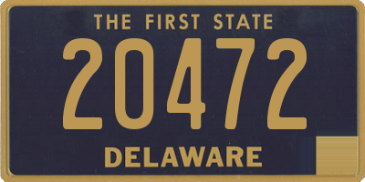 DE license plate 20472