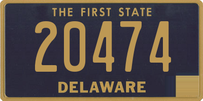 DE license plate 20474