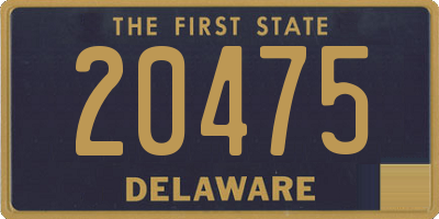 DE license plate 20475