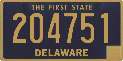 DE license plate 204751