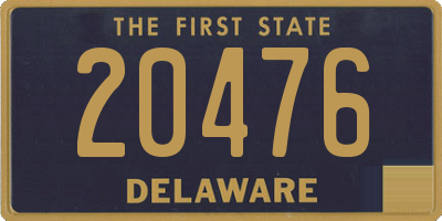 DE license plate 20476