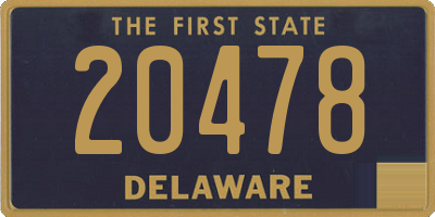 DE license plate 20478