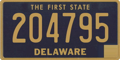 DE license plate 204795