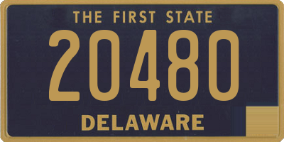 DE license plate 20480