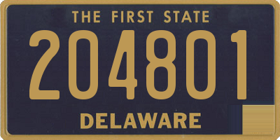 DE license plate 204801