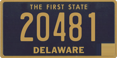 DE license plate 20481