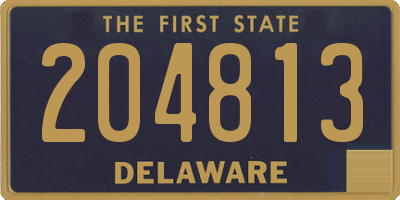 DE license plate 204813