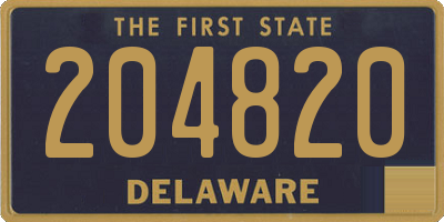 DE license plate 204820