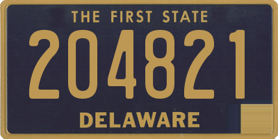 DE license plate 204821