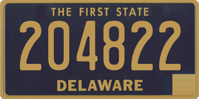 DE license plate 204822