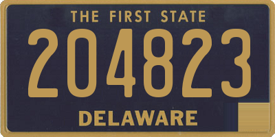 DE license plate 204823