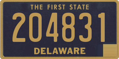 DE license plate 204831