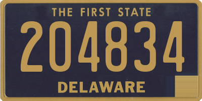 DE license plate 204834