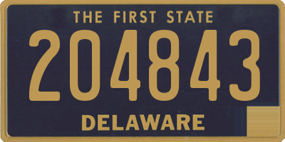 DE license plate 204843