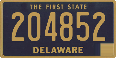 DE license plate 204852