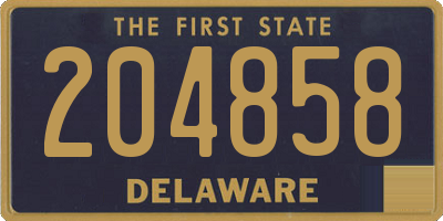 DE license plate 204858